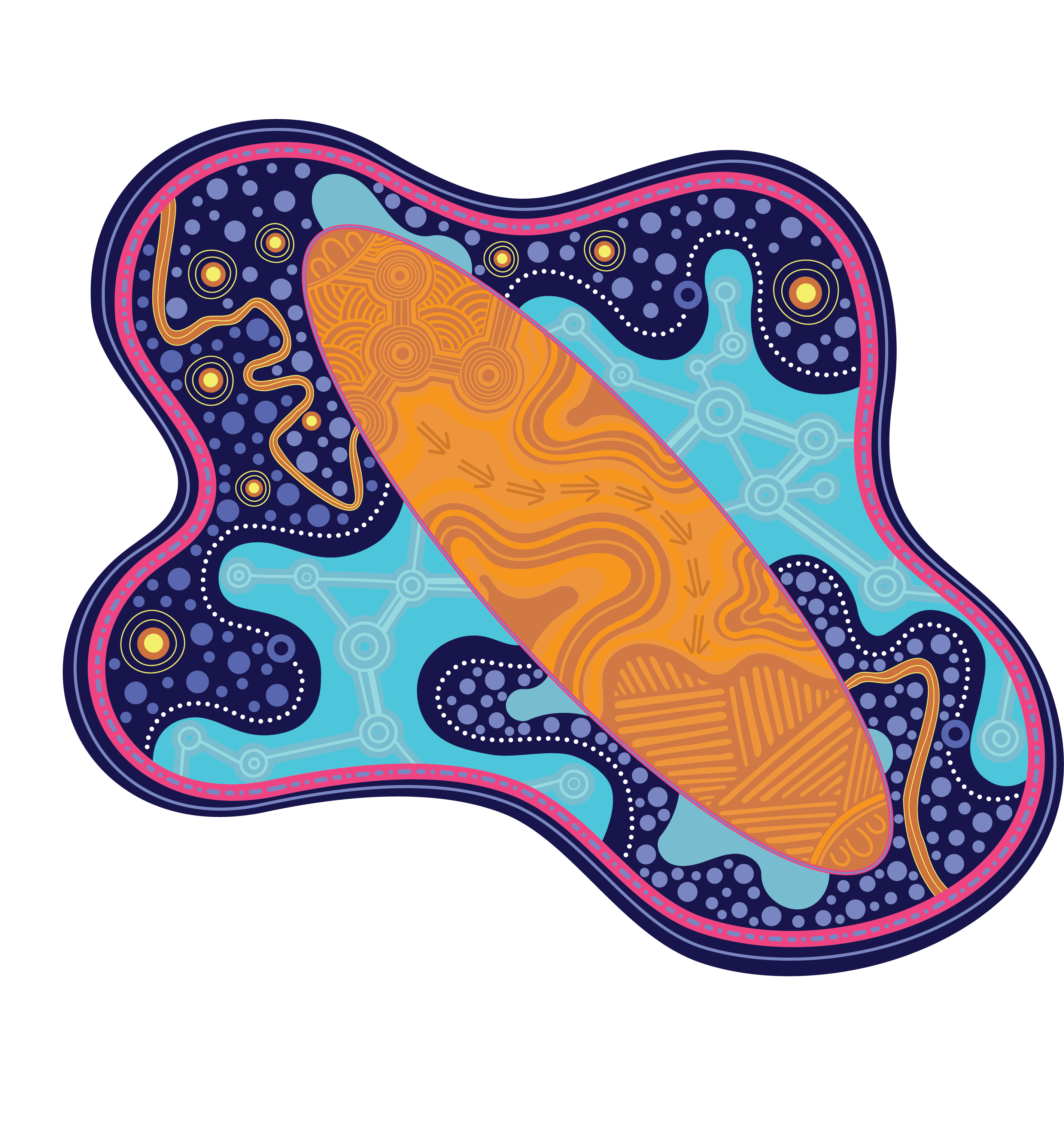 Luke Jampin Booth - EssenceMediacom Acknowledgement of Country Artwork