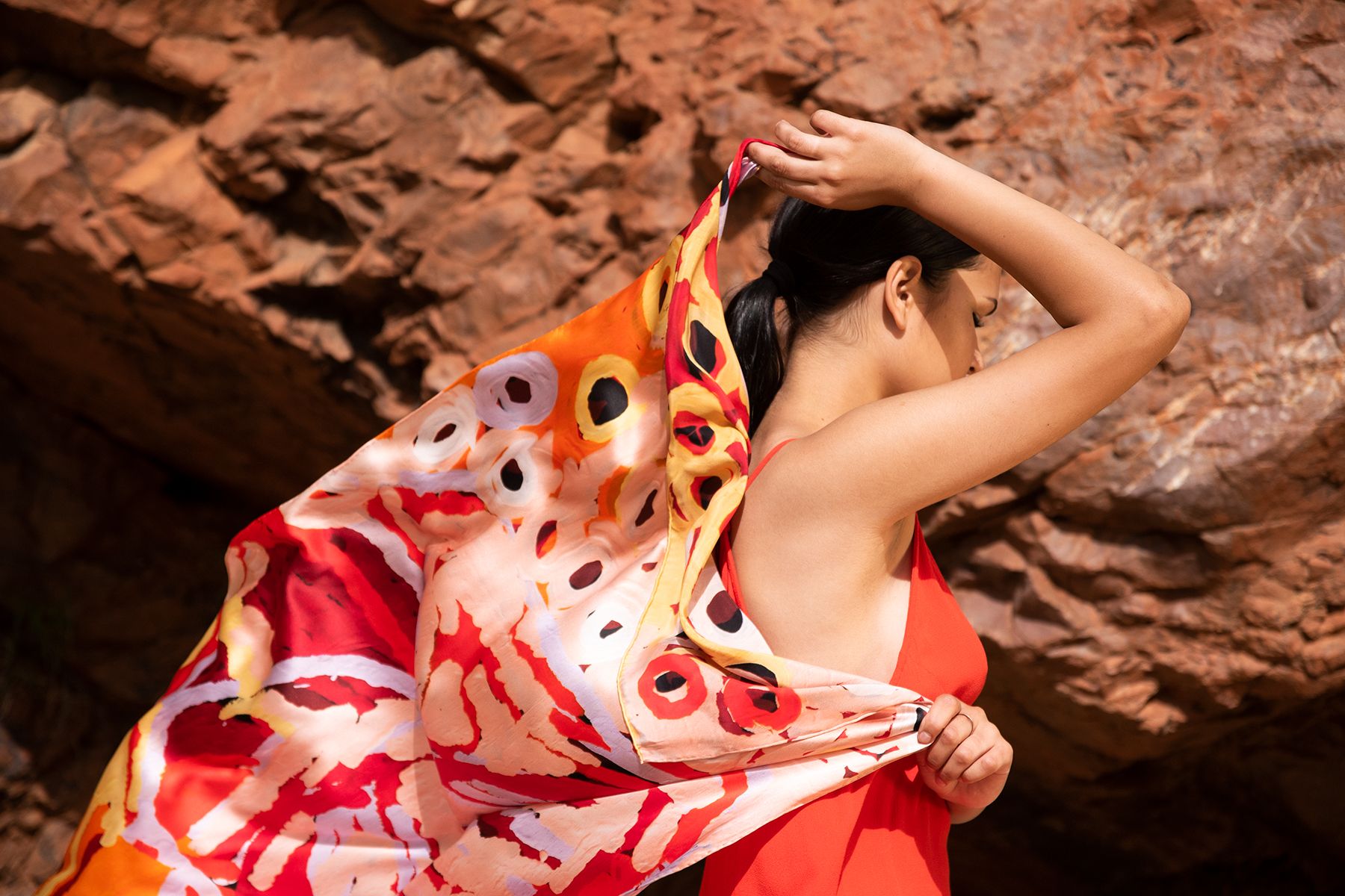 One of Twelve - Artwork:Untitled silk scarf One of Twelve - Untitled silk scarf