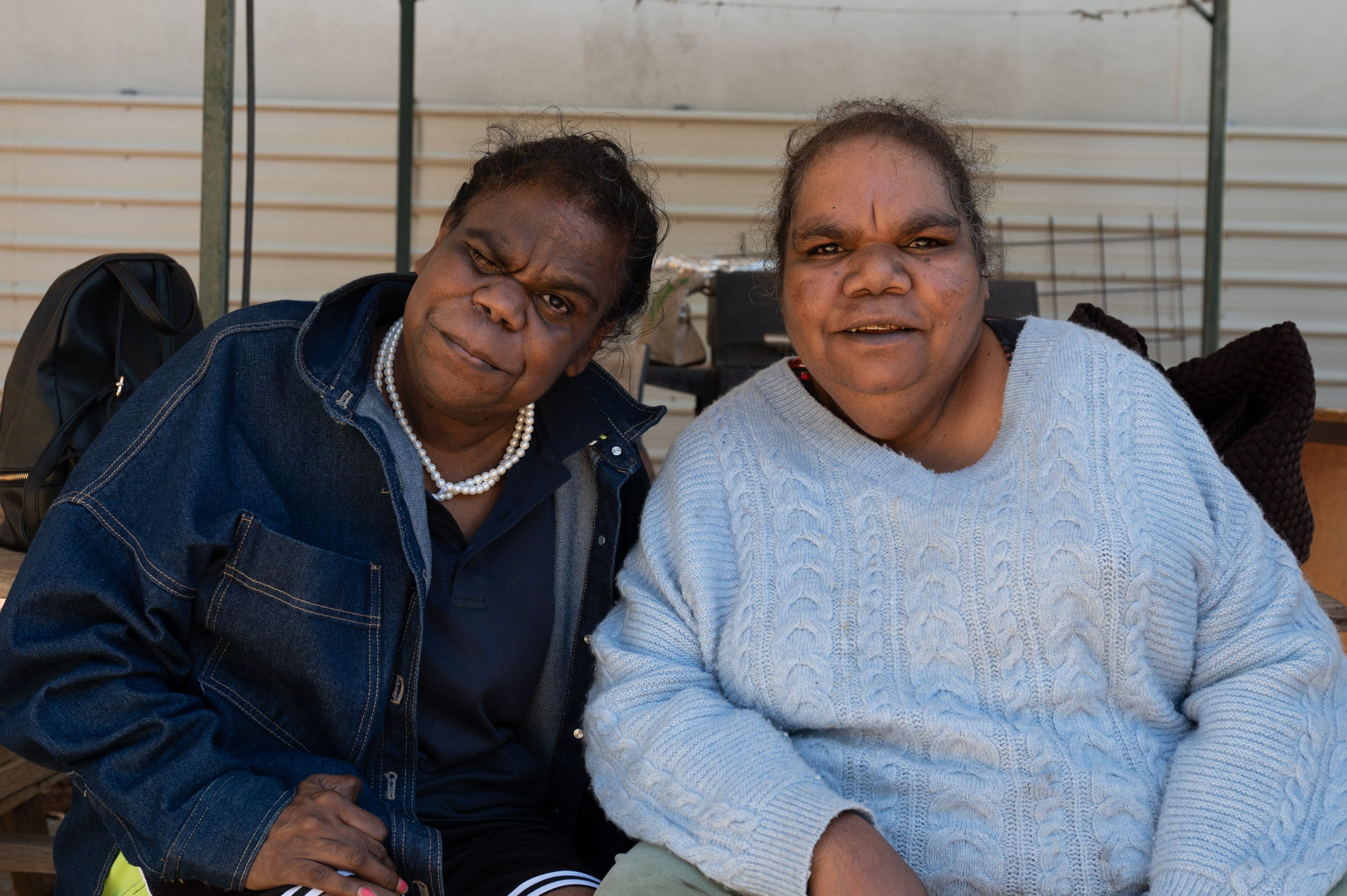 Bindi Mwerre Anthurre Artists - Melanie and Margaret at Bindi Magic 2025