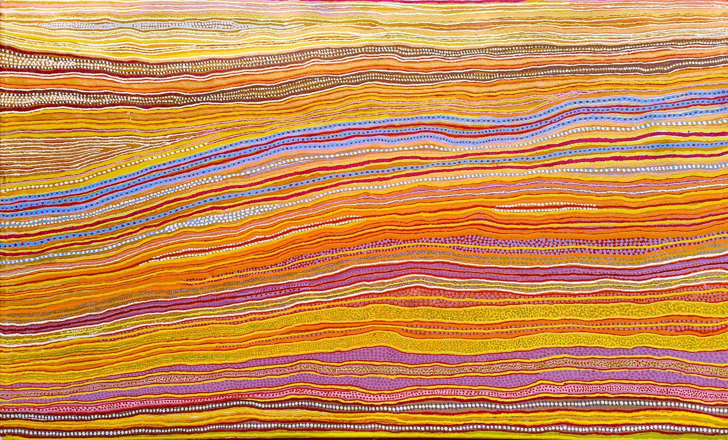 Papulankutja Artists - Artwork:Seven Sisters (oldest Sister) Papulankutja Artists - Seven Sisters (oldest Sister)