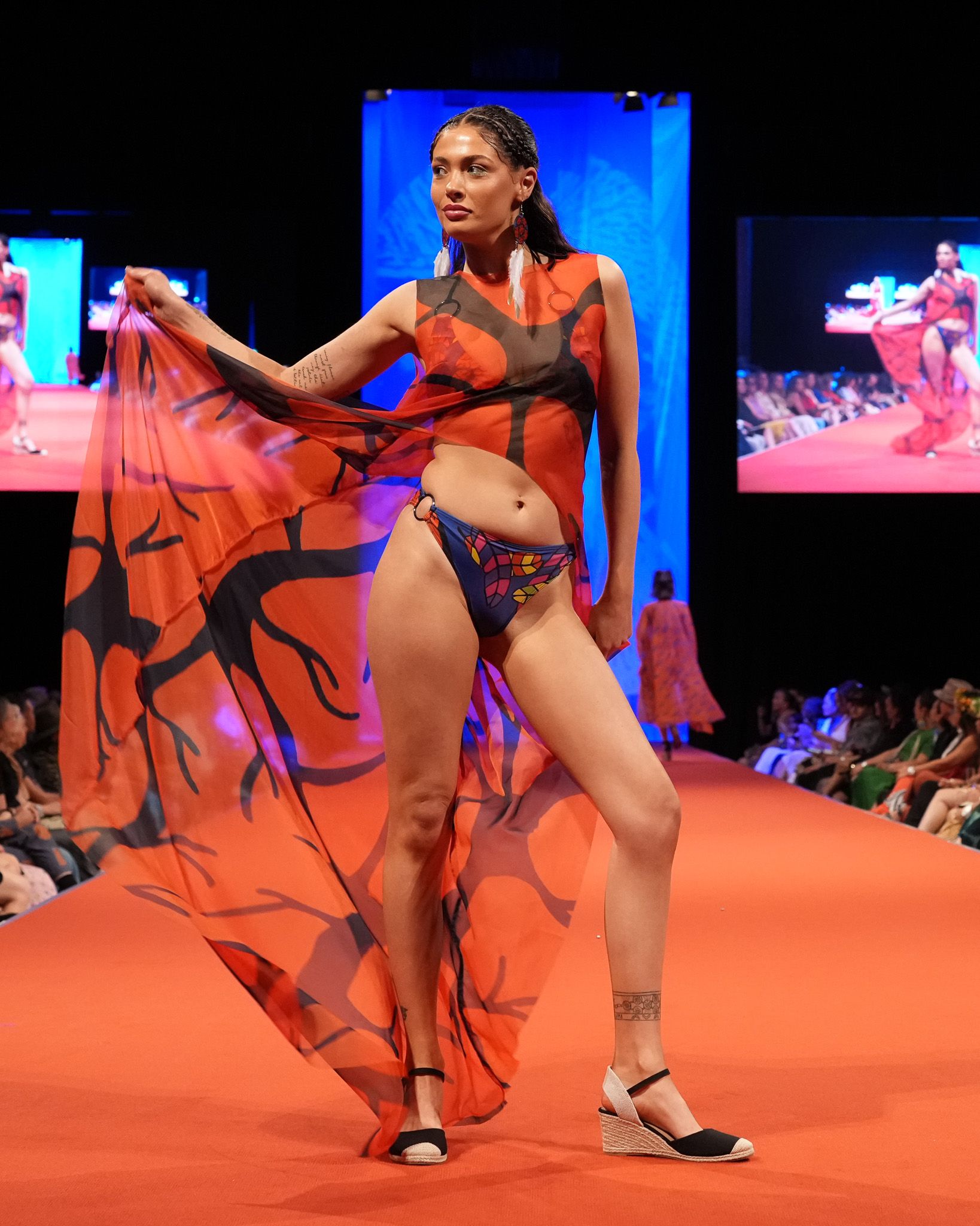 PaletTheory - Mowanjum Arts and Cultural Centre x PaletTheory, ‘Return to Country’, Country to Couture, 2025, Photo by Dylan Buckee_393