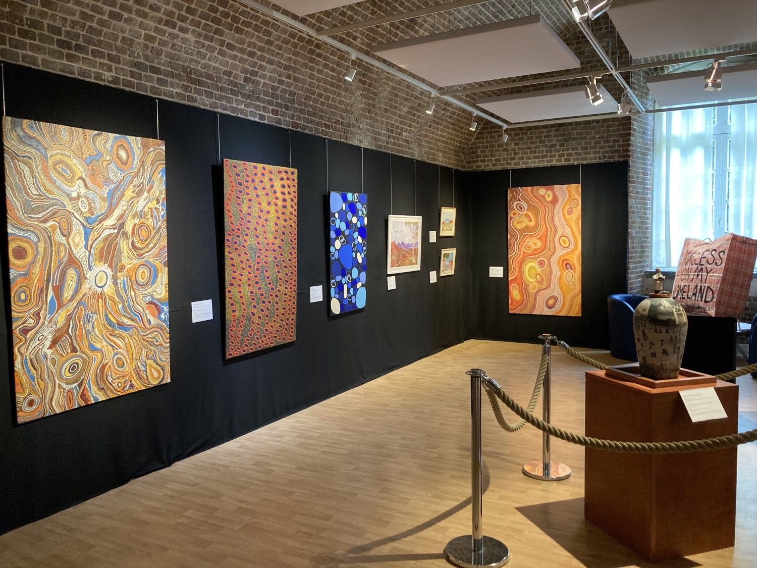 International Development for Australian Indigenous Art (IDAIA) - Paris, France - Artwork:Exhibition "Painting Now - Peindre aujourd'hui en terres aborigènes" in Le Havre International Development for Australian Indigenous Art (IDAIA) - Paris, France - Exhibition "Painting Now - Peindre aujourd'hui en terres aborigènes" in Le Havre