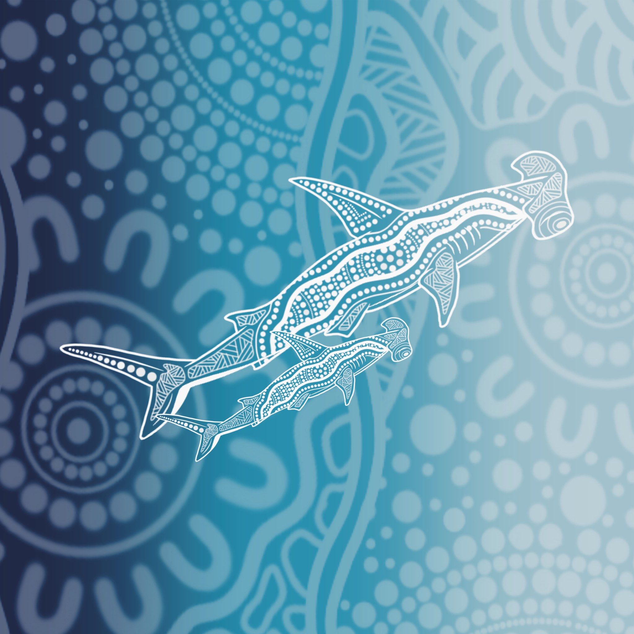 Lauren Greatorex - Artwork:Hammerhead Thaaka (Shark) Lauren Greatorex - Hammerhead Thaaka (Shark)