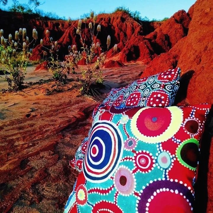 Gabrielle Rahman - Artwork:Water (Original Canvas painting) put onto Decor Pillow Case Gabrielle Rahman - Water (Original Canvas painting) put onto Decor Pillow Case