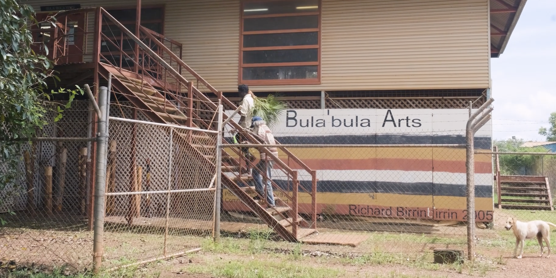 Andrew Wanamalil and Peter Gambung at Bula'bula Arts NT