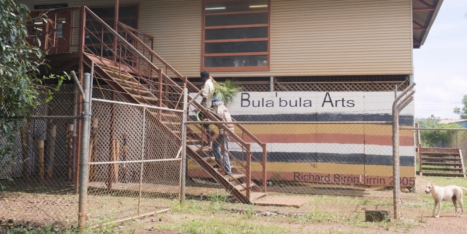 Andrew Wanamalil and Peter Gambung at Bula'bula Arts NT